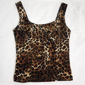 Vintage Velvet Leopard print tank top